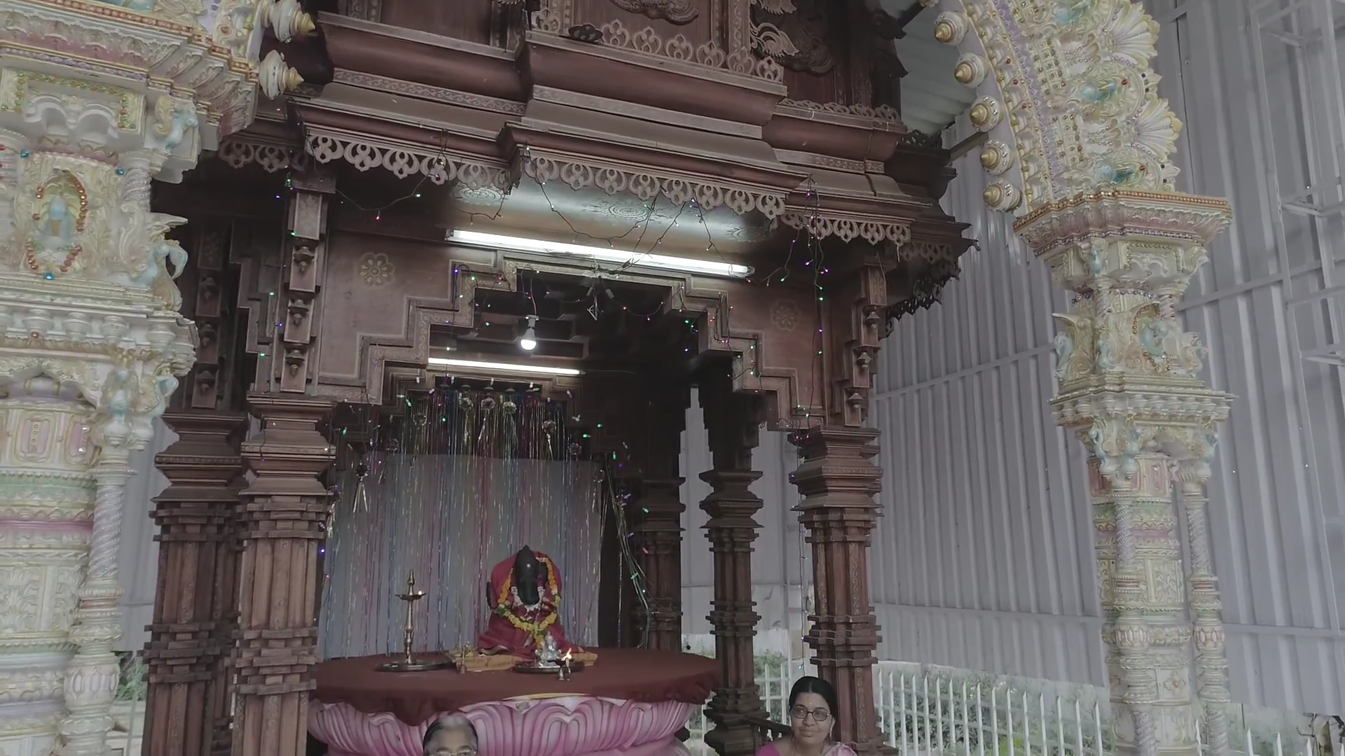 Ornate Marble Pillars & Mandir Architecture
